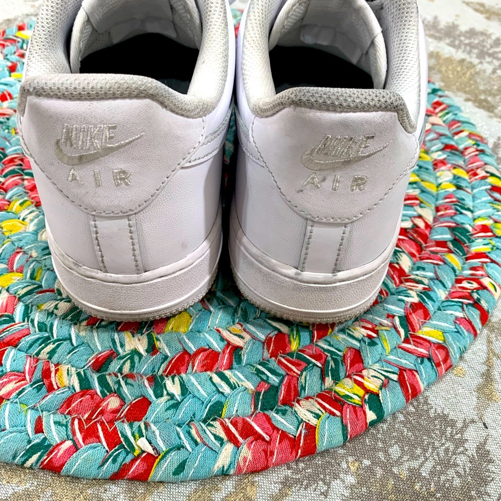Mens Nike Air Force ones all white clean new size 8.5